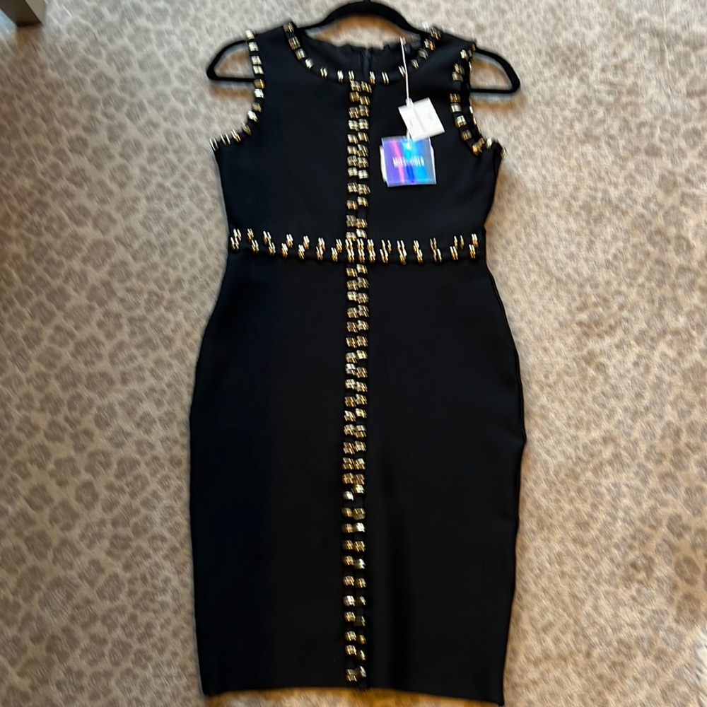 New dress black knit